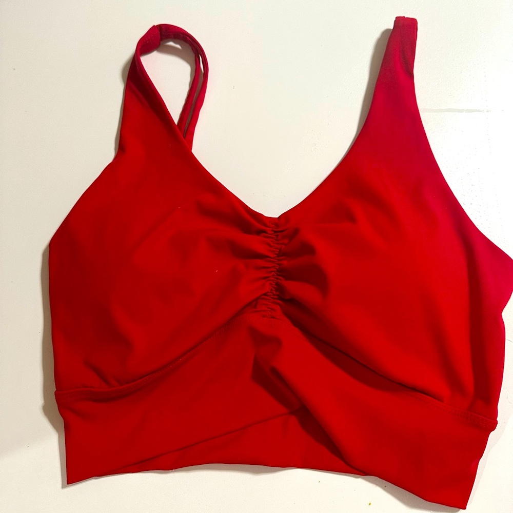 Red Sports Bra